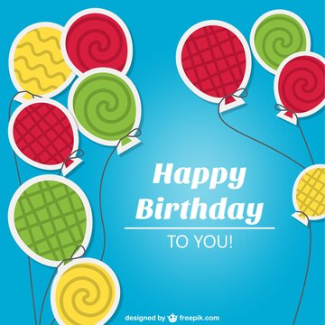 Free Vector | Colorful birthday card
