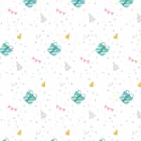 Free vector colorful birthday polka dot vector