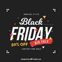 Free vector colorful black friday background