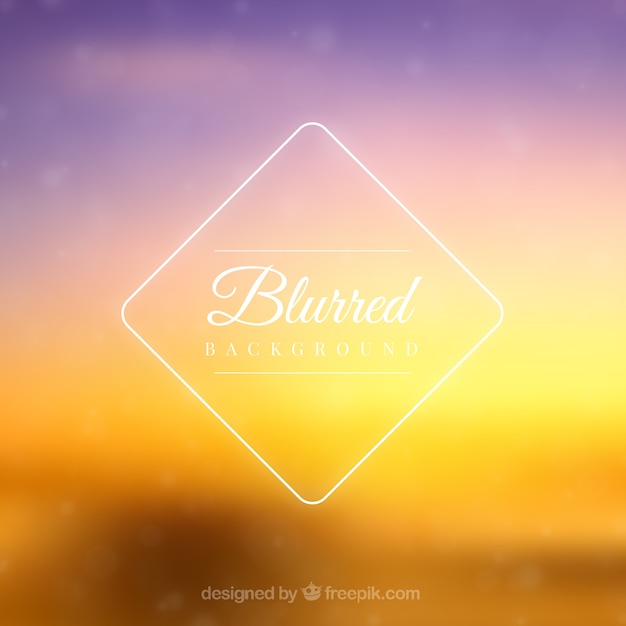 Free vector colorful blurred background