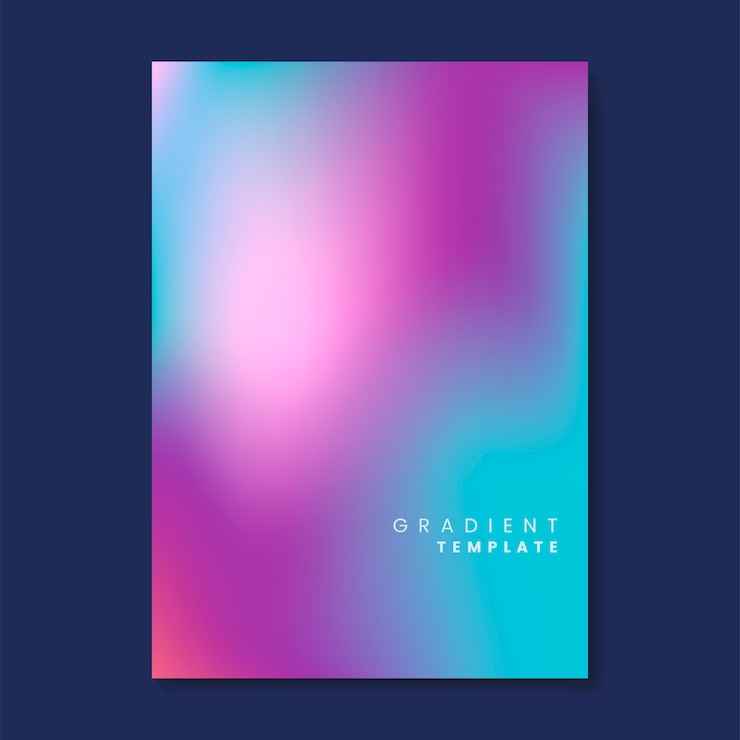 Free Vector colorful and blurred gradient template