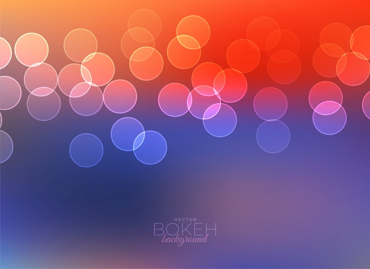 Free Vector colorful bokeh light vector background