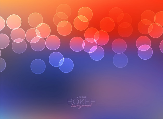 Colorful bokeh light vector background