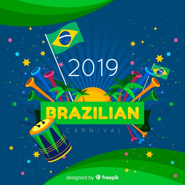 colorful brazilian carnival background