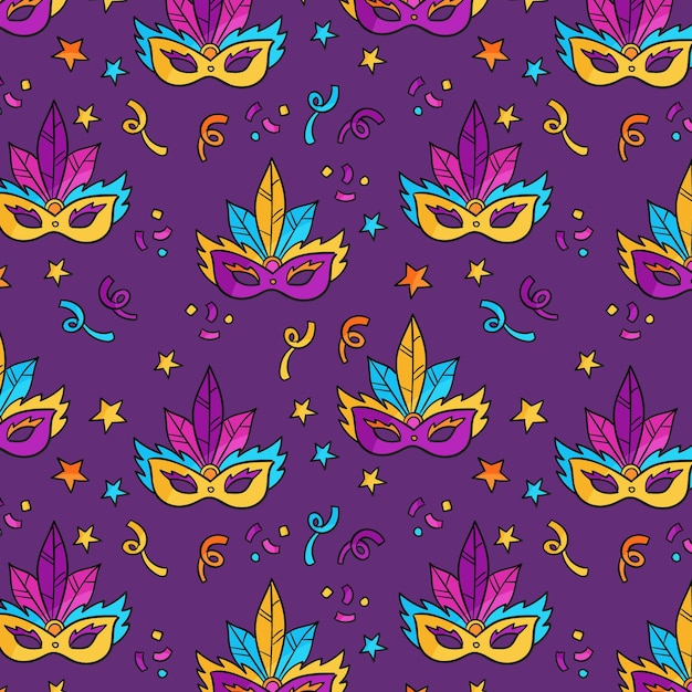 Free vector colorful brazilian carnival pattern