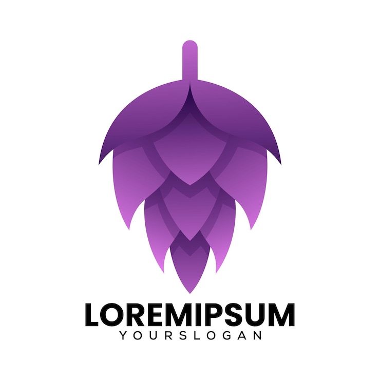 Free Vector colorful brewery gradient logo design