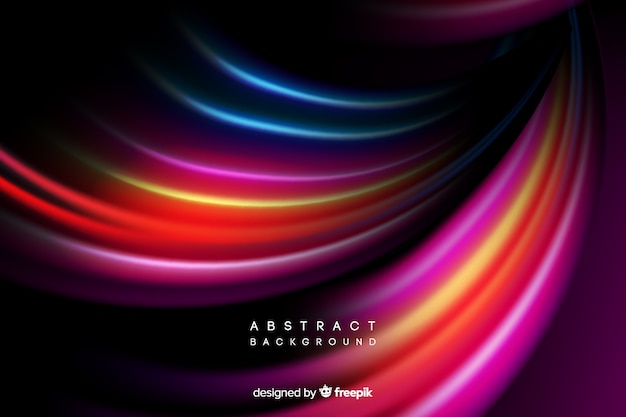 Free vector colorful bright curves background