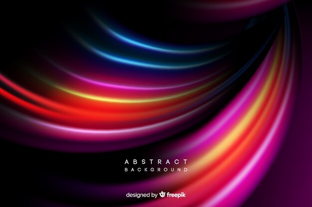 Colorful bright curves background