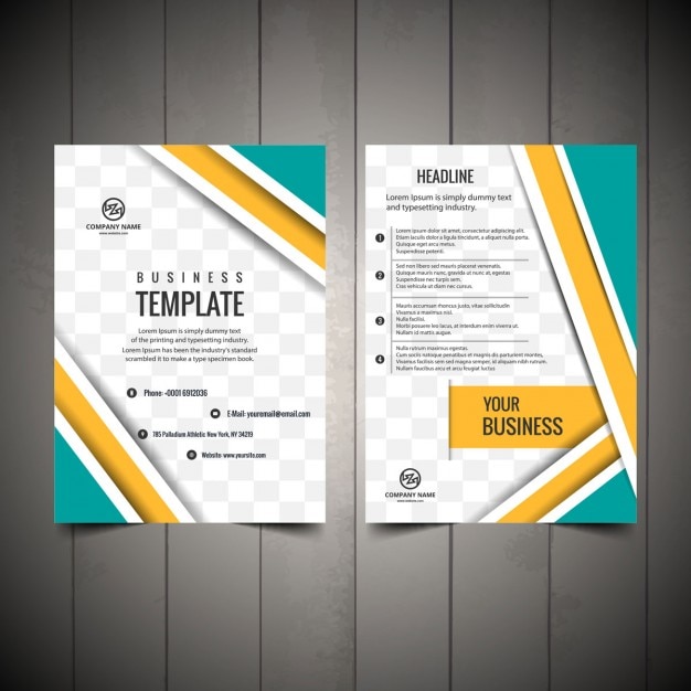 Free vector colorful brochure template