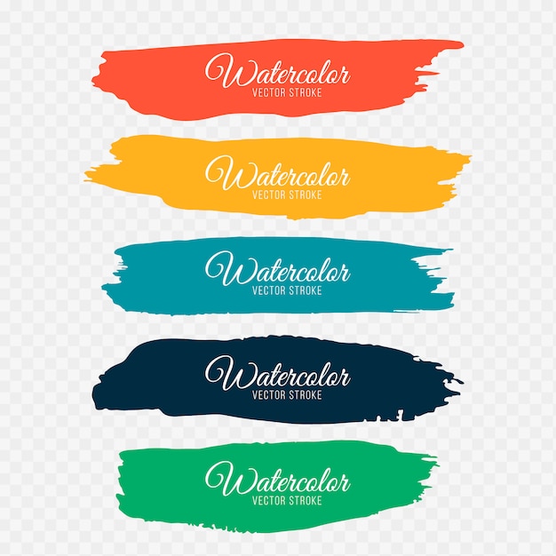 Бесплатное векторное изображение Разноцветные мазки