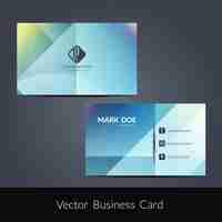 Free vector colorful business card design