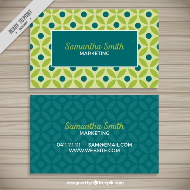 Free Vector colorful  business card template