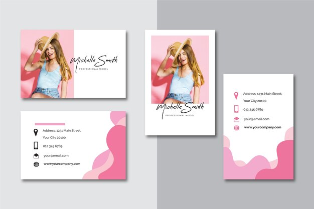 Colorful business card template