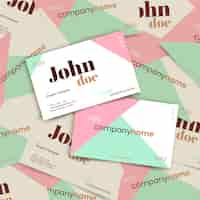 Free vector colorful business card template