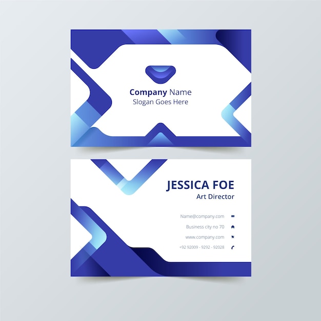 Colorful business card template