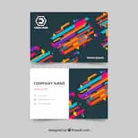 Free vector colorful business creative card