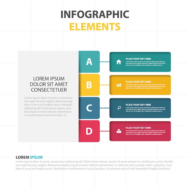 Free vector colorful business infographic template