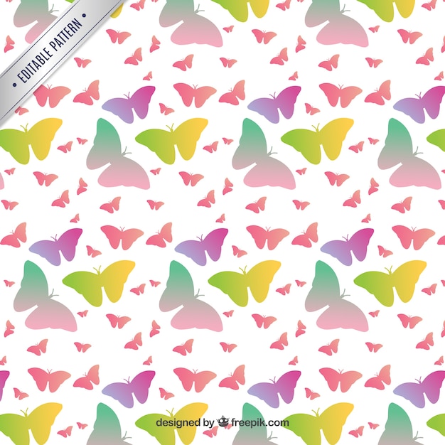 Colorful butterflies pattern