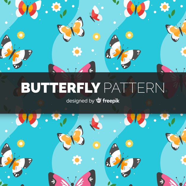 Colorful butterfly background