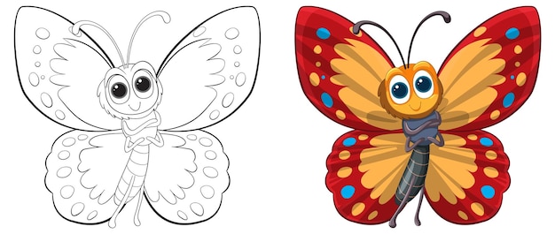 Free vector colorful butterfly vector illustration