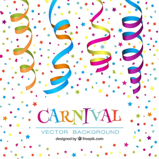 Colorful carnival conffeti background