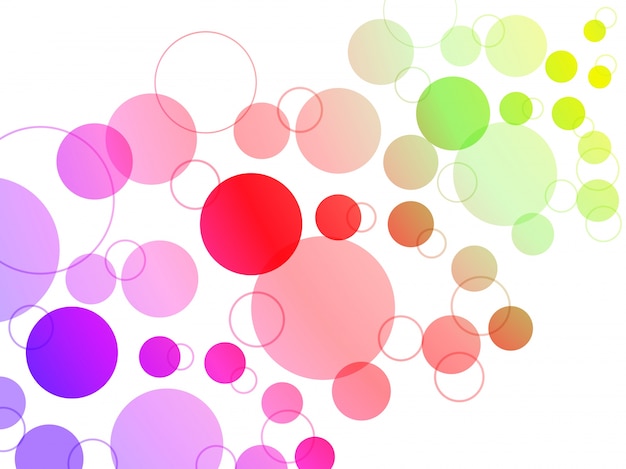  Colorful circles abstract background. 