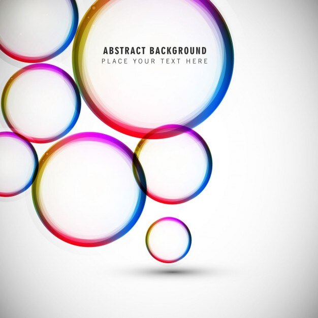 Colorful circles background