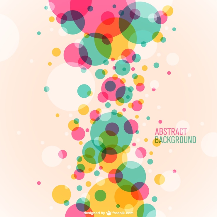 Free Vector colorful circles background
