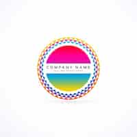 Free vector colorful circular logo