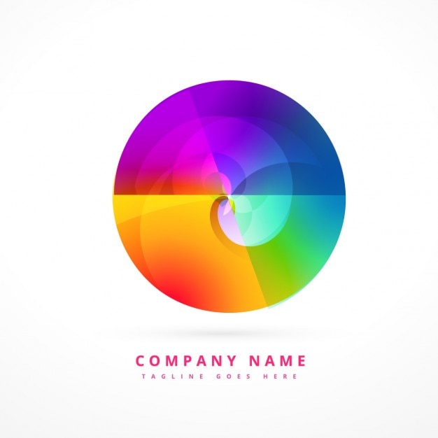 Free Vector colorful circular logo