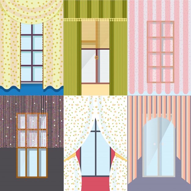 Free vector colorful classic windows collection