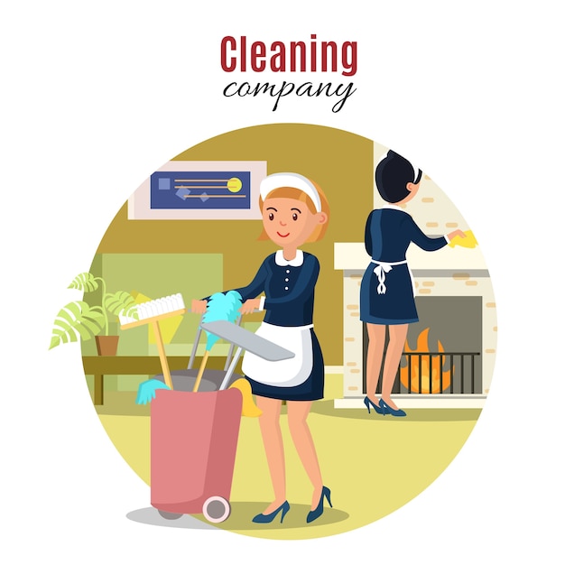 Free vector colorful cleaning service concept