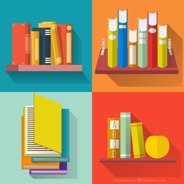 Colorful collection of books