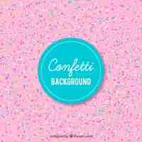 Free vector colorful confetti background in flat style