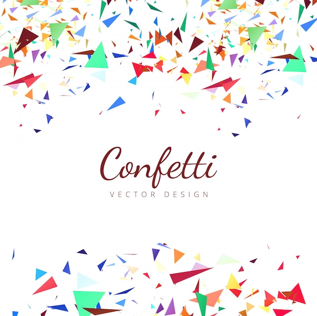 Free vector colorful confetti background illustration