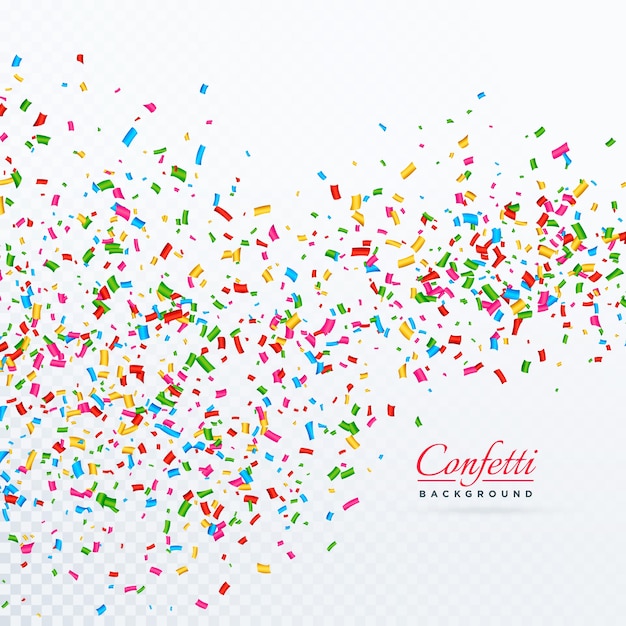 Free vector colorful confetti background