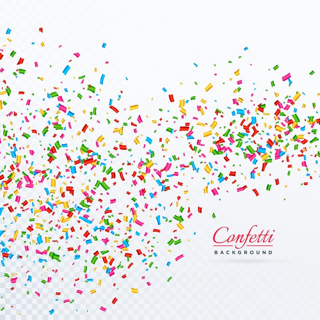 Colorful confetti background