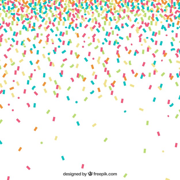 Colorful confetti background