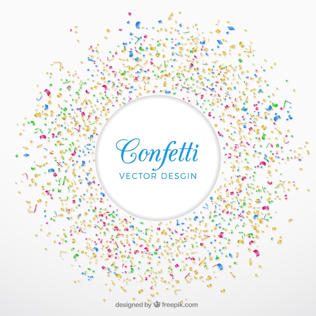 Colorful confetti background