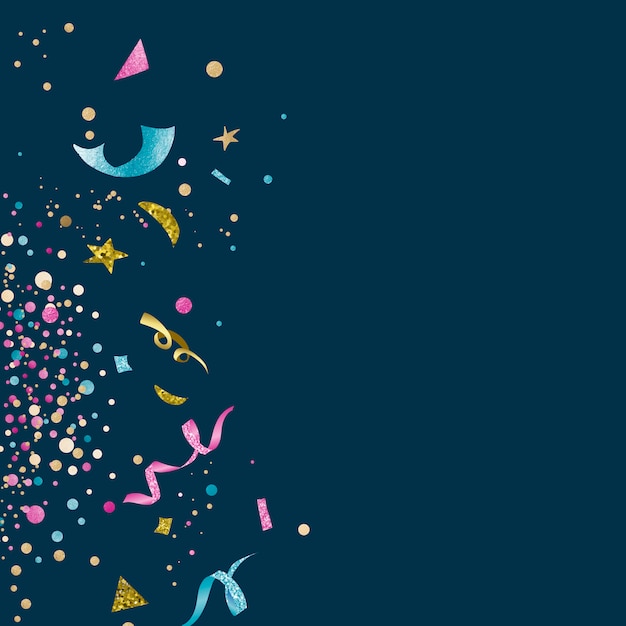 Free vector colorful confetti celebratory design