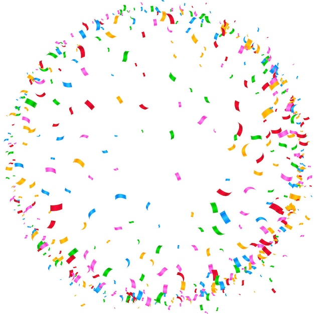 Красочный конфетти круговой взрыв кадр фон