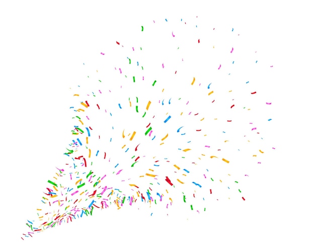 Colorful confetti explosion background design