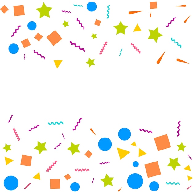 Colorful confetti vector