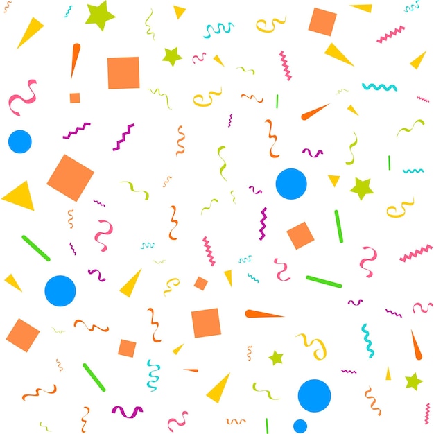 Free vector colorful confetti vector