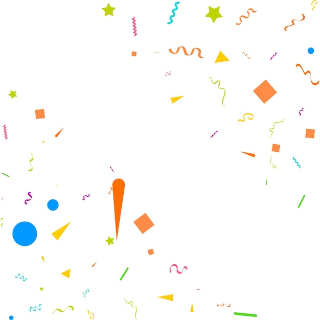 Colorful confetti vector