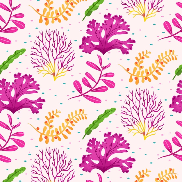 Colorful coral pattern