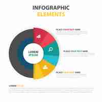 Free vector colorful corporate infographic elements