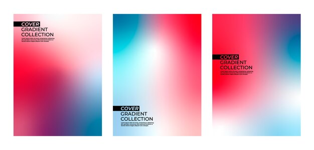 Colorful cover gradient collection