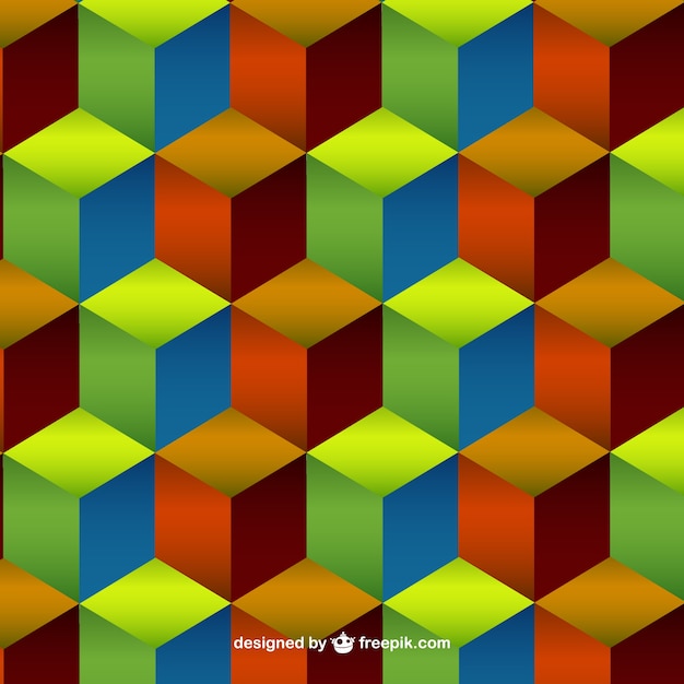 Colorful cubes background