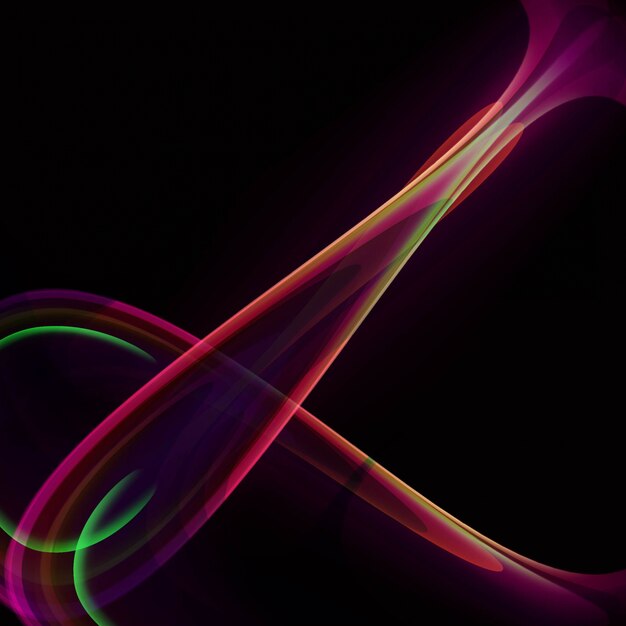 Colorful dark wavy background